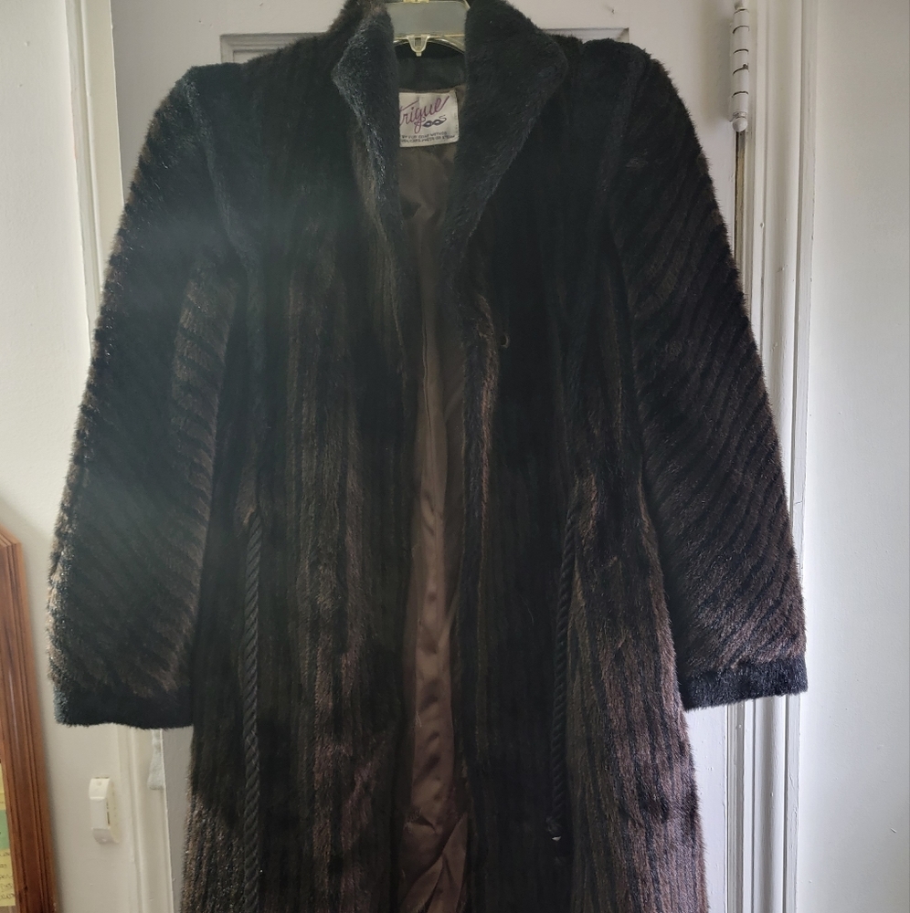 Trench  fur coat